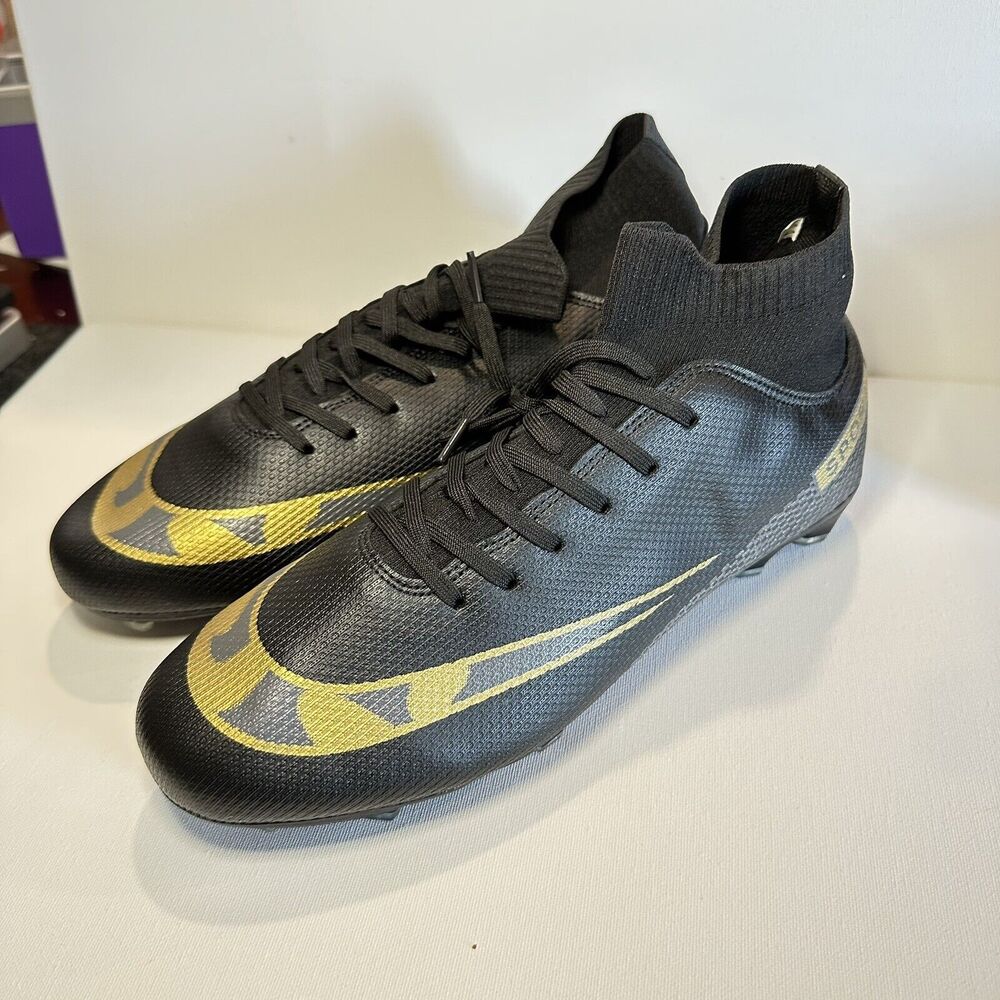 YEFDG Men Soccer Boots Size 44/ Us 10‎ Football Shoes Cleats Spike Shoes